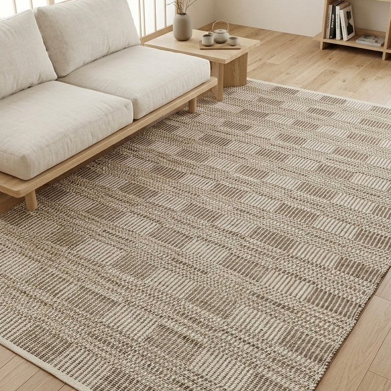 Alfombra de Pasto Marino Borde Acabado IC18403 Natural