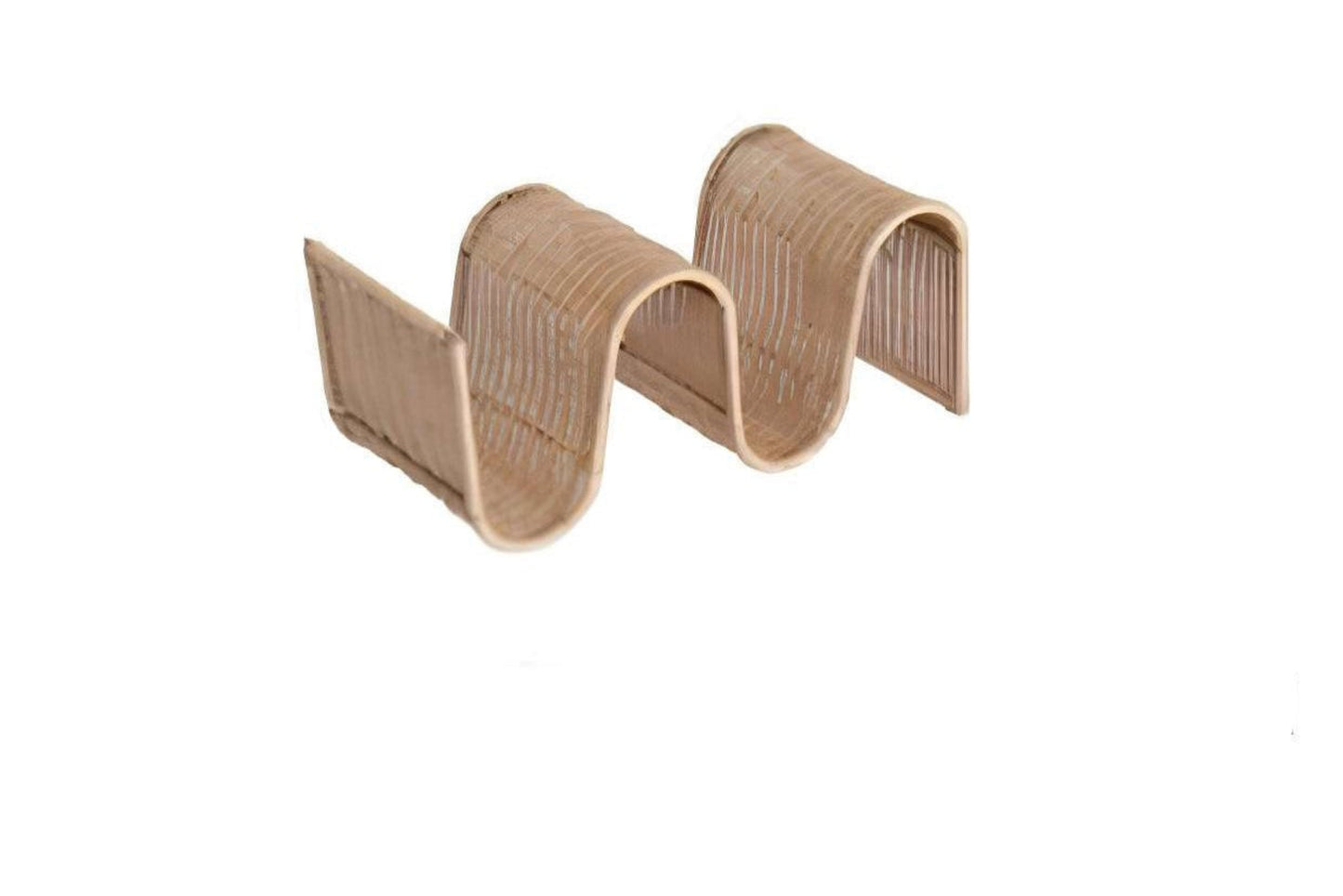 Revistero Ondulado de Ratán Tejido a Mano