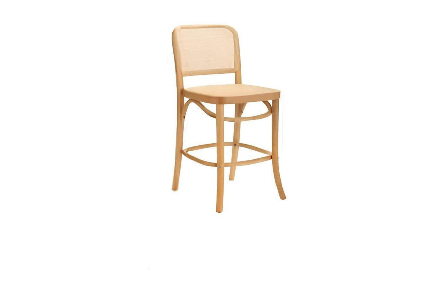 Rattan Back Counter Stool