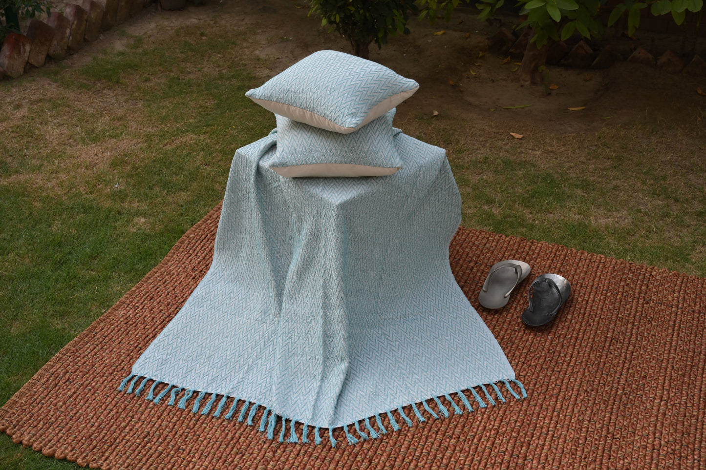 Cotton Handwoven Throw