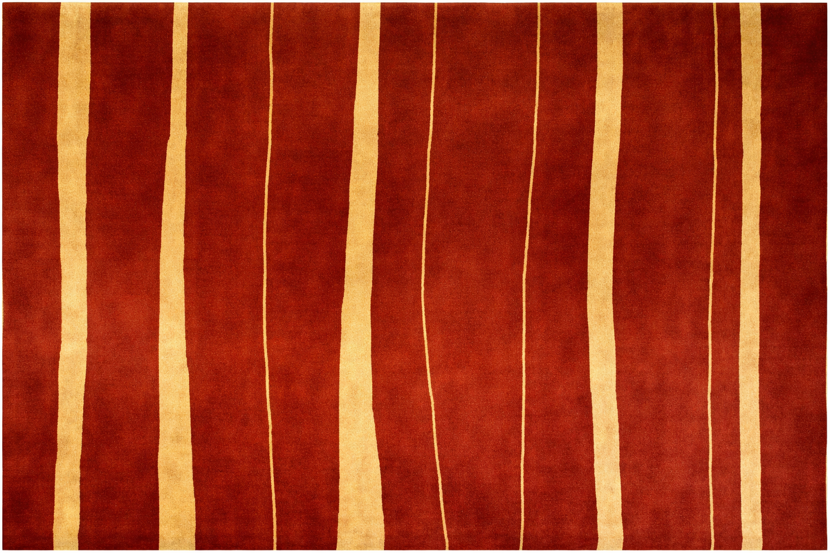 Alfombra Indo Nepal DIC50 rojo y dorado - vista 1