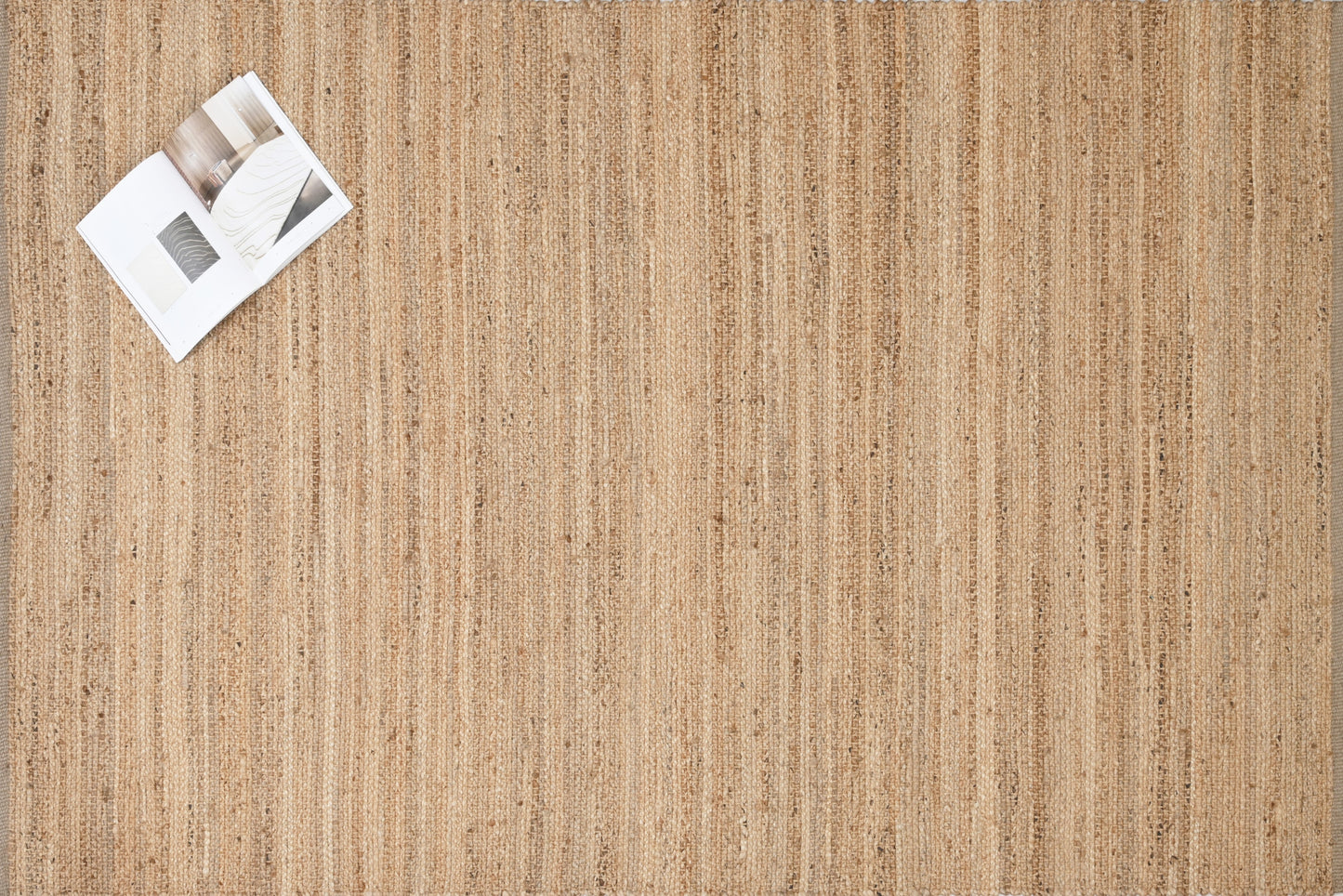 Handwoven Jute Dhurrie – Hemmed Edge