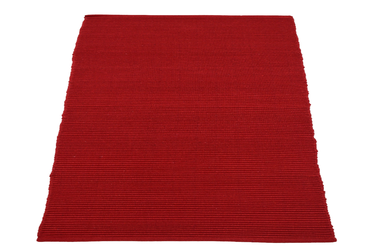 Tapete de playa tejido a mano Crimson Flame en Rojo Intenso