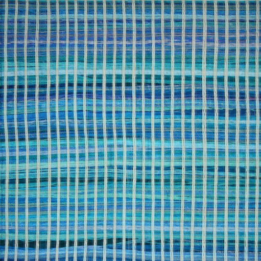 Alfombra Chindi Sarkanda de Fibra Reciclada IC11412 Azul