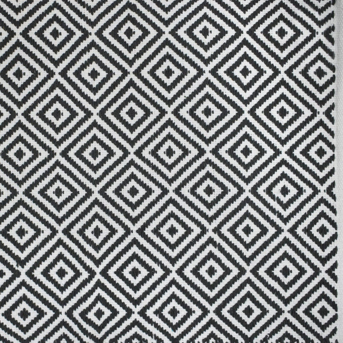 Alfombra de algodón IC14647 grises y plateado con diamantes