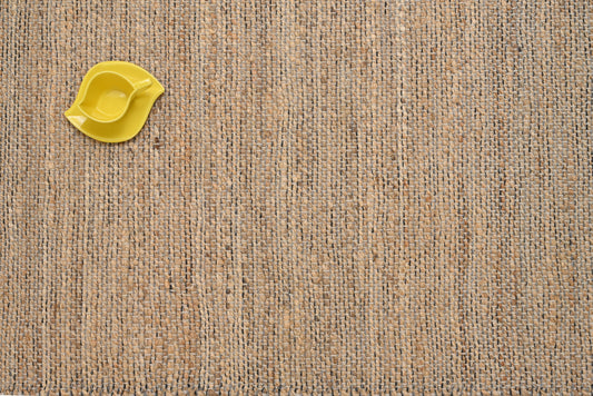 Alfombra de Yute y Algodón con Flecos IC14867T Marrones/Beige