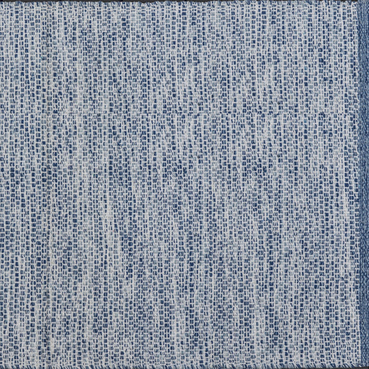 Alfombra de algodón con borde marino IC15651 Azul