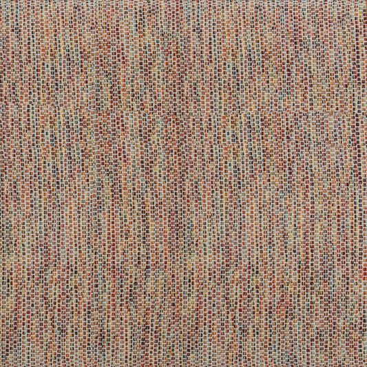 Alfombra IC15672 multicolor con borde naranja