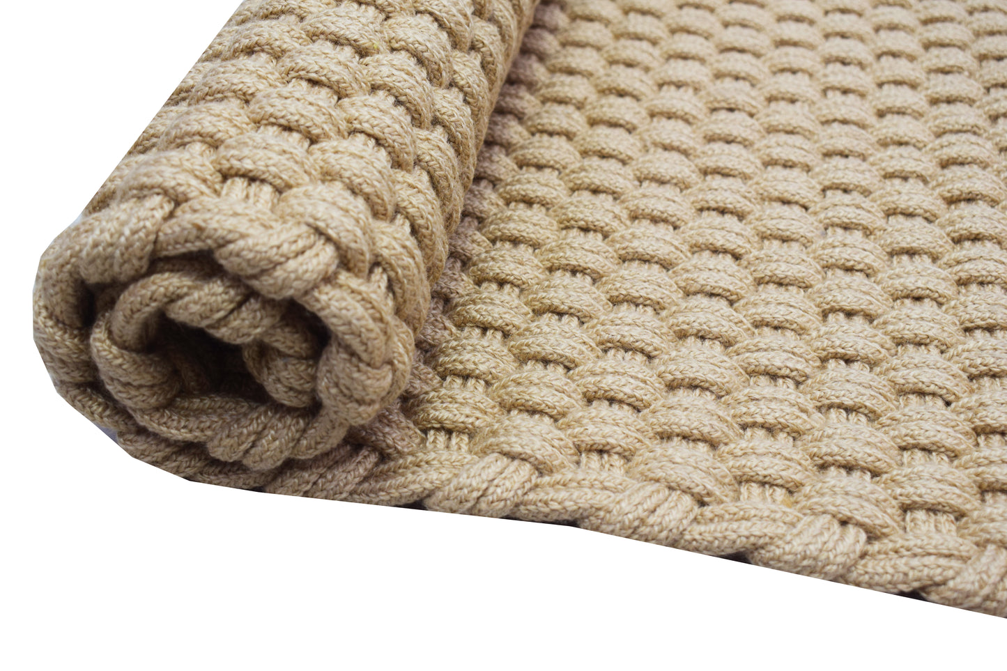 Alfombra de PET Tejida a Mano para Exterior.