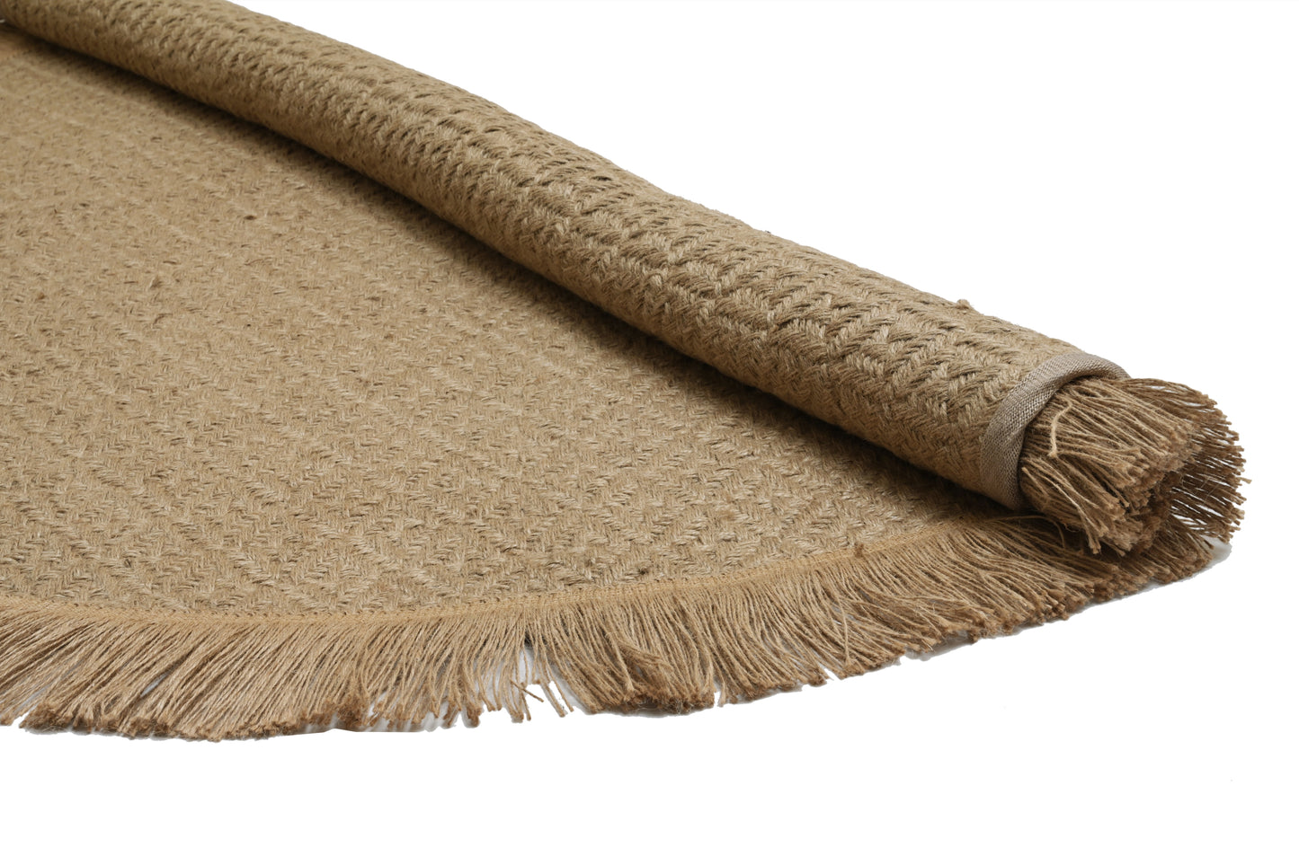 Round Jute Rug – With Backing