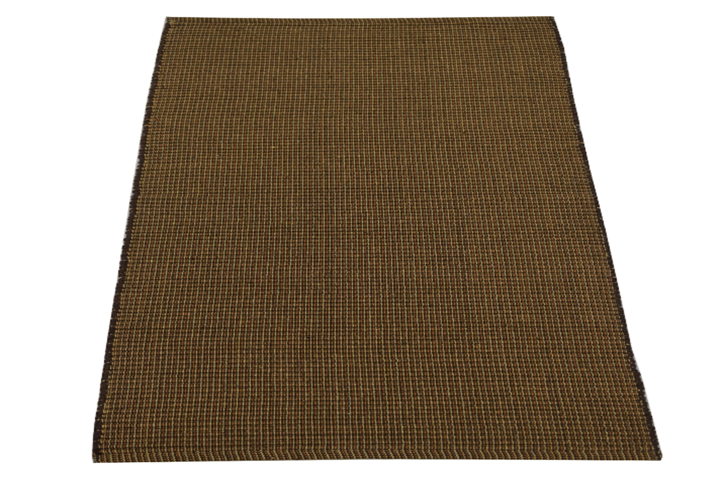 Sunset Flame Handwoven Beach Rug in Deep Orange