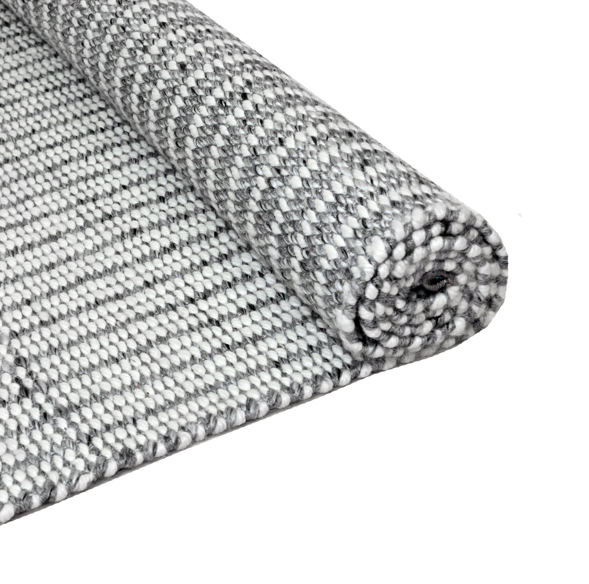 Vista alfombra de hilo PET IC14236 gris plateado