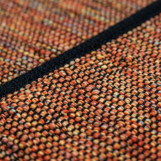 Alfombra de Algodón con Borde Negro IC12582 Multicolor