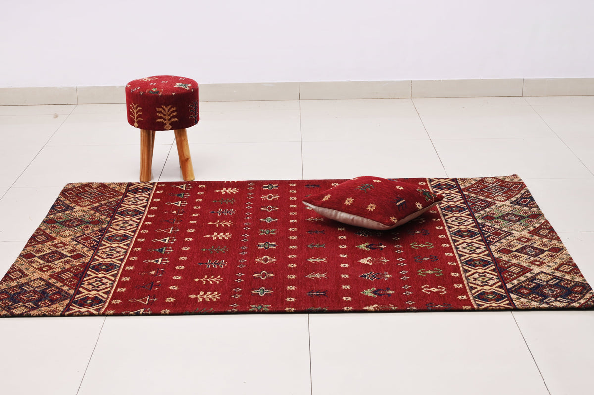 Alfombra Tejida Jacquard RAC1 Multicolor