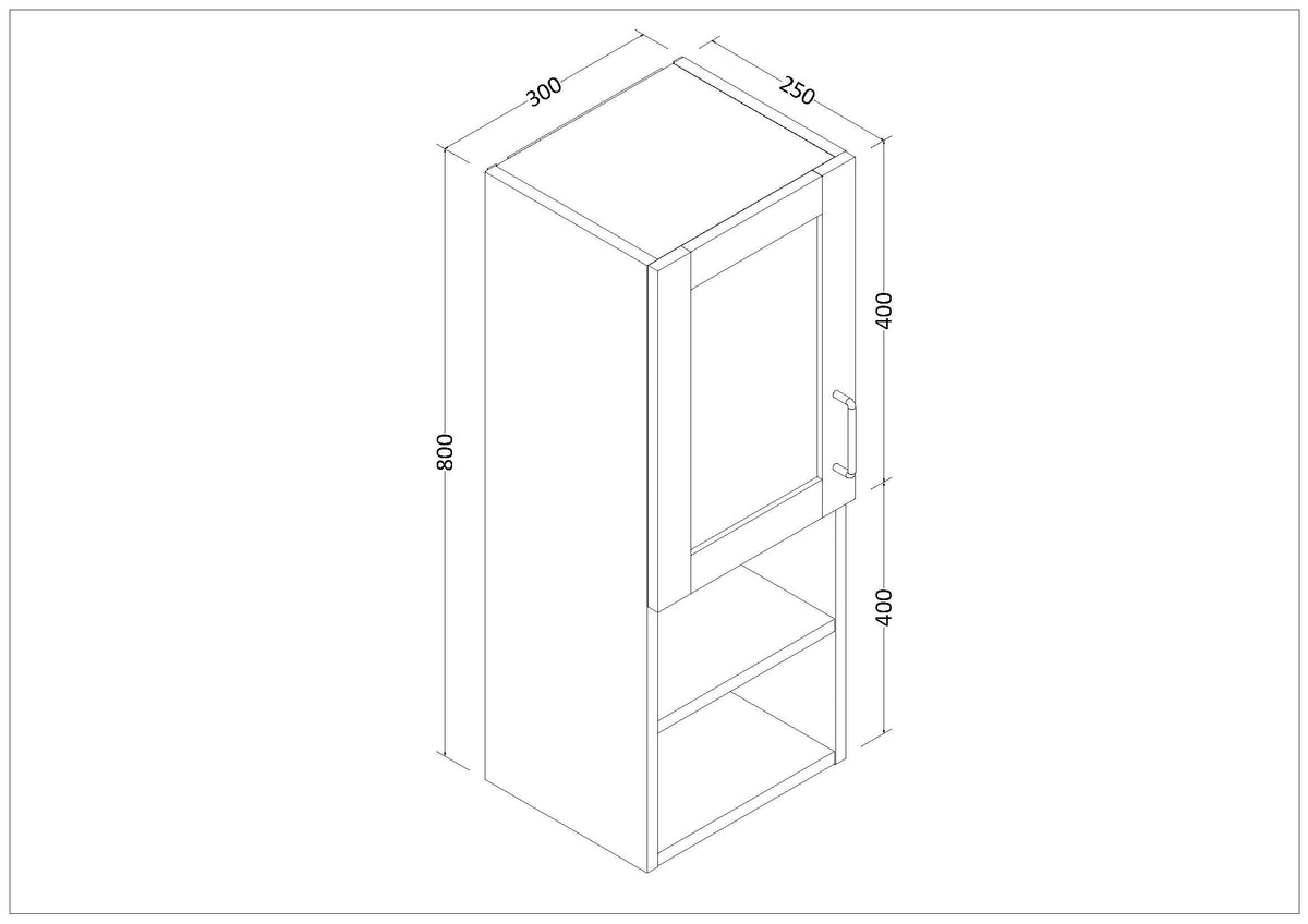 Almacenamiento auxiliar para baño - dimensiones del producto