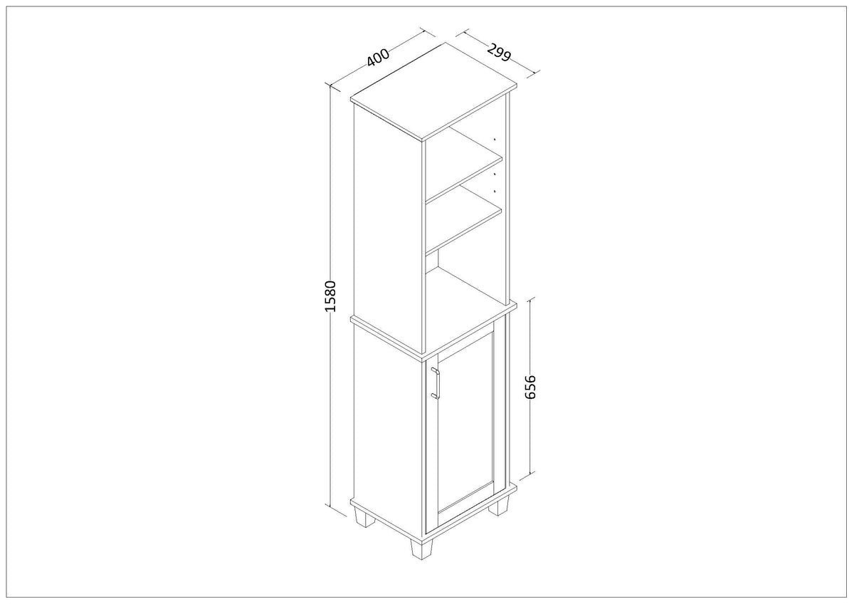 Gabinete multiusos para ropa de cama - dimensiones del producto