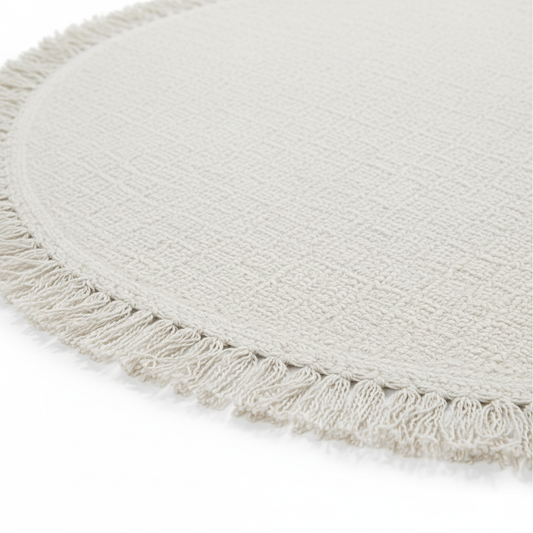 Close-up – Fringe & Weave Detail