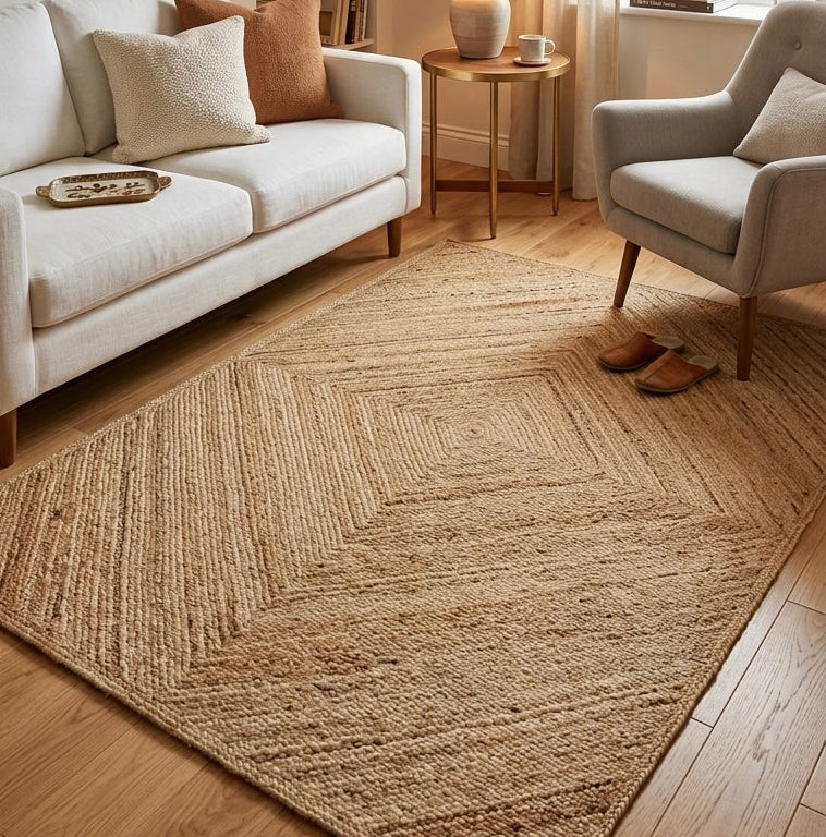Alfombra de Yute Trenzado IC18599 Natural