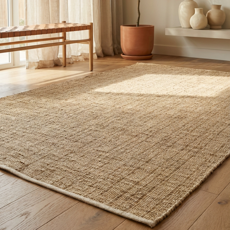 Alfombra de Pasto Marino Borde Acabado IC17820 Natural
