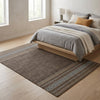 Alfombra Kilim de Algodón Borde Acabado IC14492 Marrones/Beige