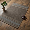 Alfombra Kilim de Algodón Borde Acabado IC14492 Marrones/Beige