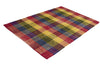 Alfombra de Algodón a Cuadros – Tejido con Borde