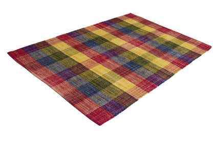 Detalle de alfombra multicolor IC12410