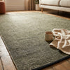 Alfombra de Algodón con Borde Negro IC15353 Verde
