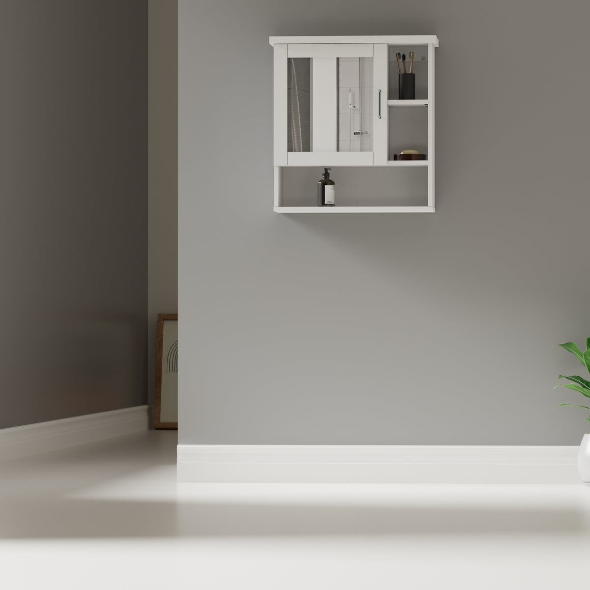 Gabinete de Medicina para Baño MYSRTA0522091 Blanco Solar