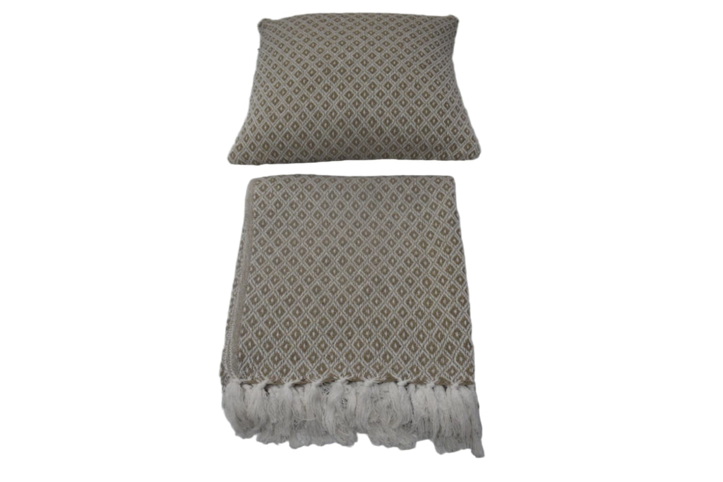 Manta de Algodón Tejida a Mano