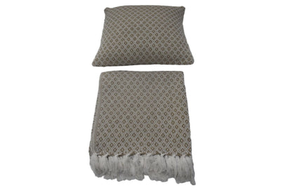 Manta de Algodón Tejida a Mano