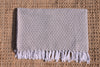 Set de Manta y 2 Cojines Tejidos a Mano DIC18 Crema/Marfil