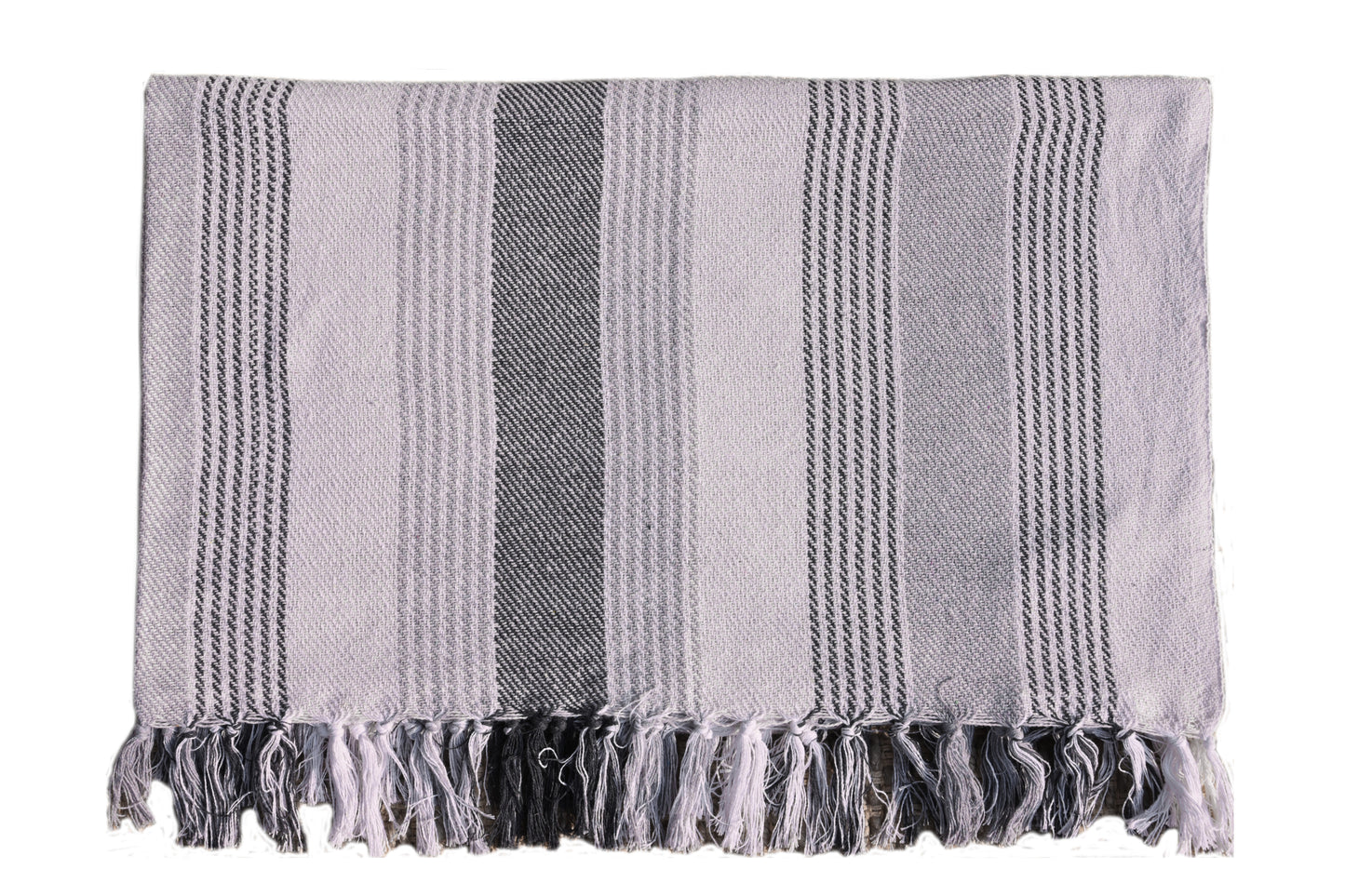 Manta de Algodón Tejida a Mano