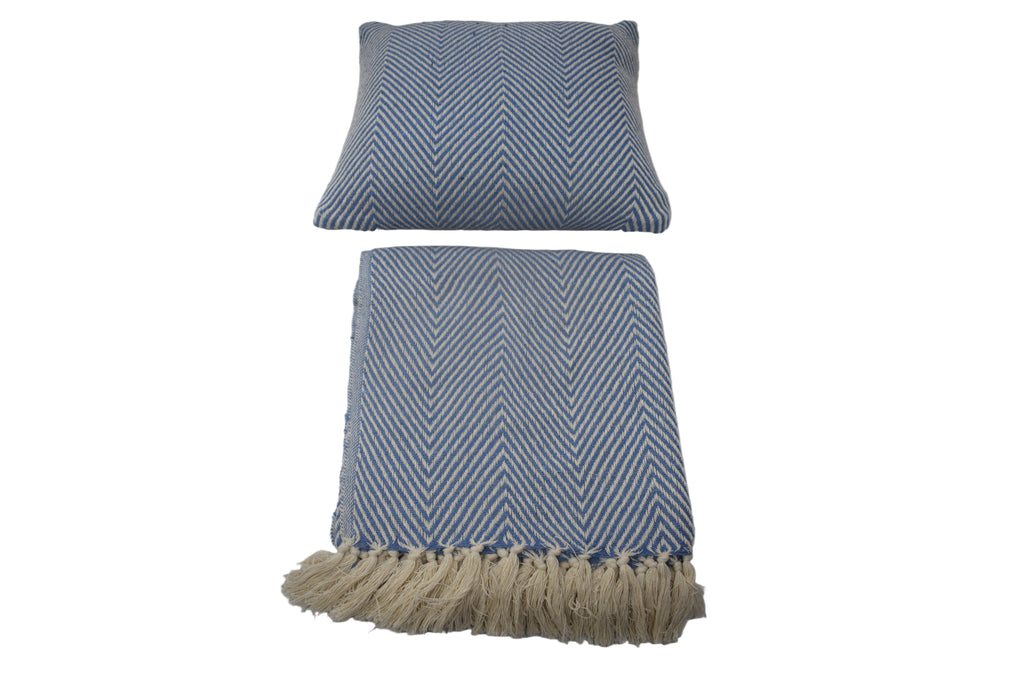 Manta de Algodón Tejida a Mano