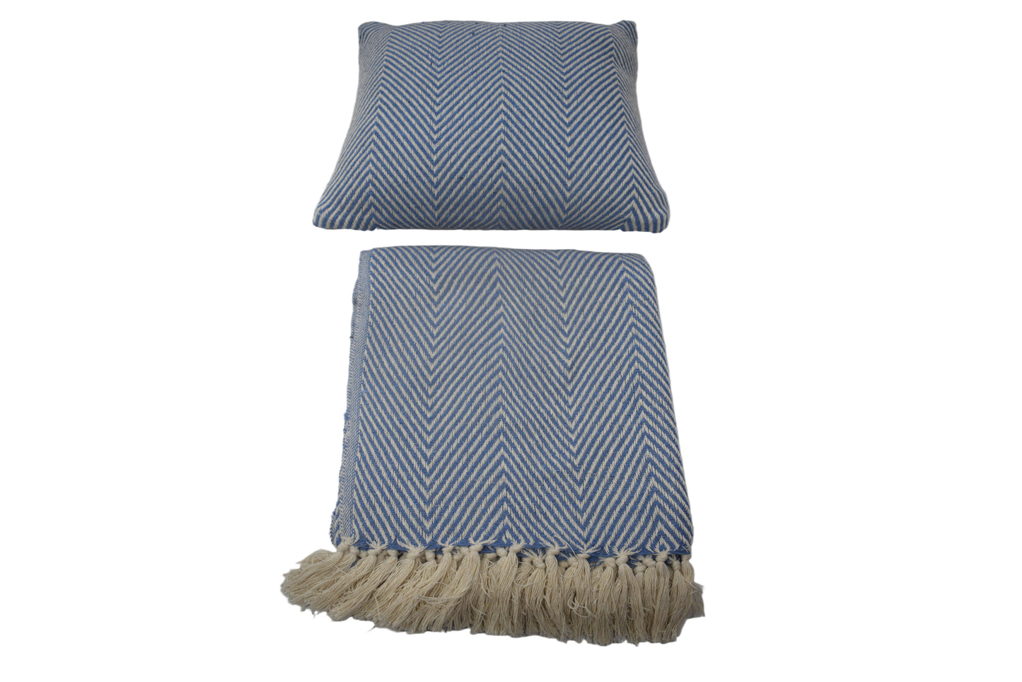 Manta de Algodón Tejida a Mano