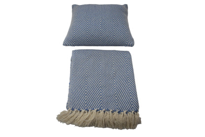 Manta de Algodón Tejida a Mano