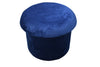 Taburete Redondo Azul Mushroom con Base de Madera