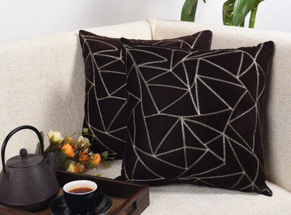 Funda de Cojín con Triángulos