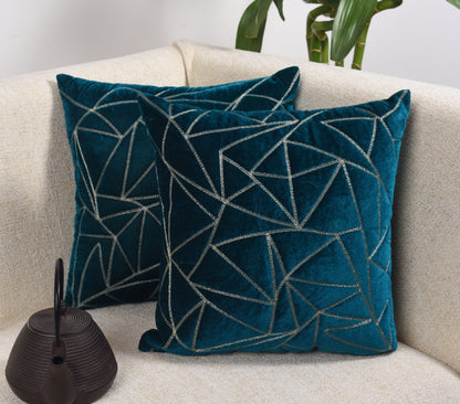 Funda de Cojín con Triángulos