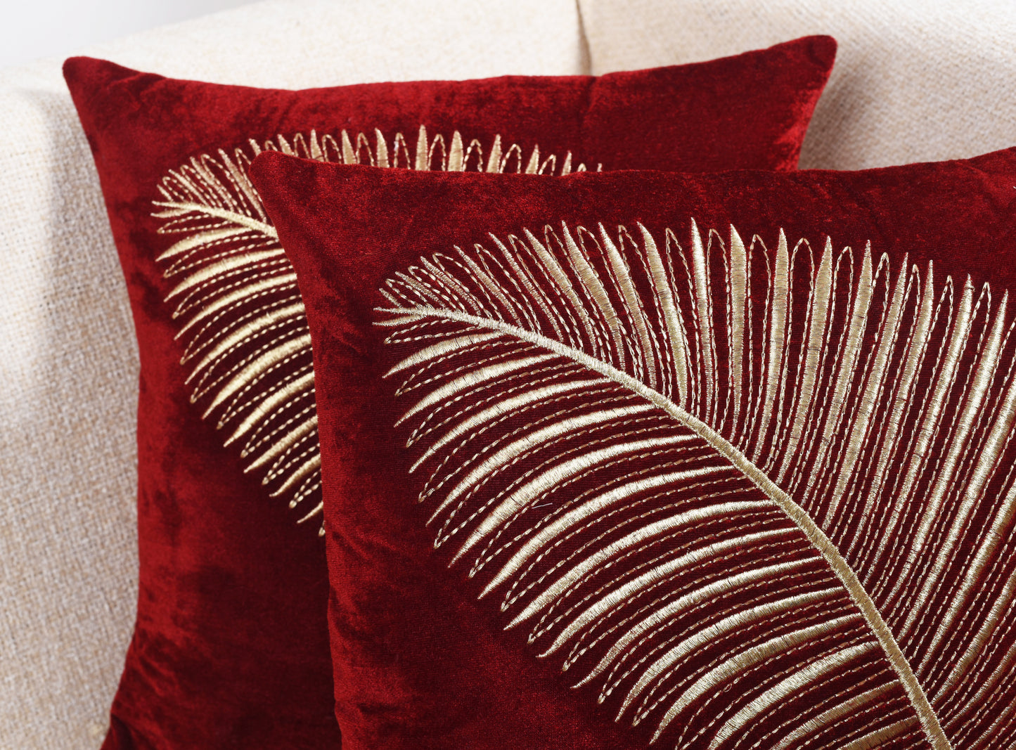 marron-Rojos-Hecho a máquina-Poliéster