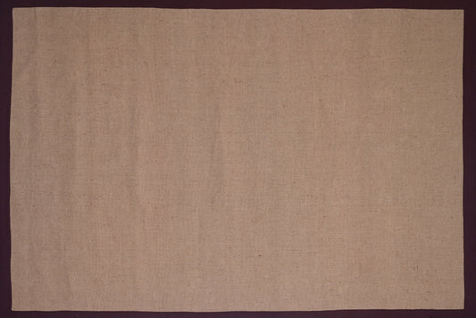 Alfombra de yute con borde marrón IC18798 en marrón y beige