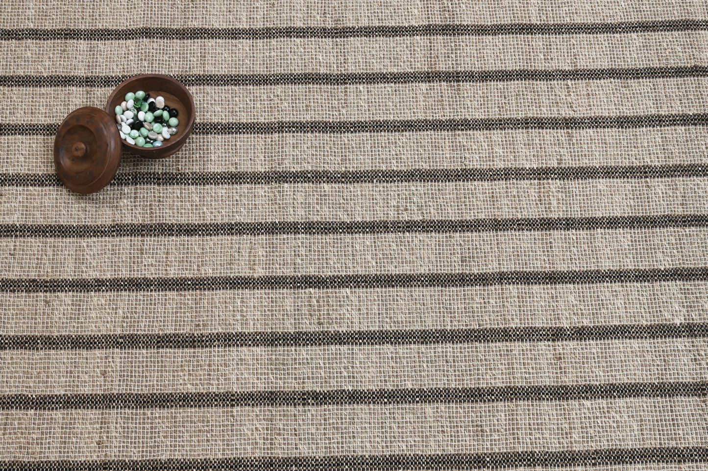 Alfombra de Sea Grass a Rayas – Borde Acabado