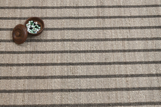 Alfombra de Sea Grass a Rayas – Borde Acabado