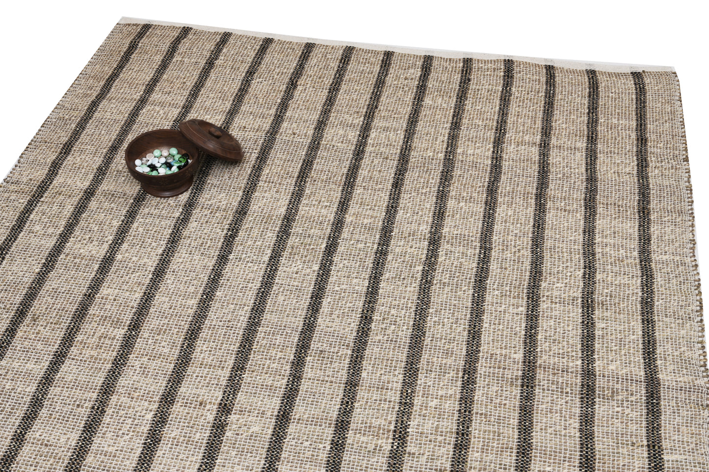 Alfombra de Sea Grass a Rayas – Borde Acabado