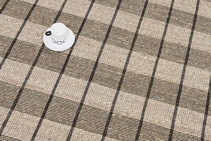 Seagrass Checkered Rug – Hemmed Edge