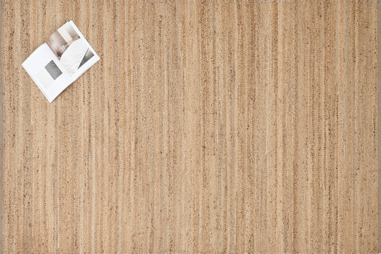 Alfombra Dhurrie de Yute Hecha a Mano – Borde Acabado