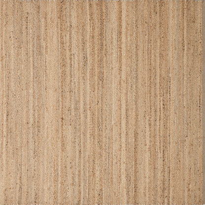 Alfombra Dhurrie de Yute Hecha a Mano Borde Acabado IC18047 Natural