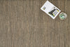Alfombra Dhurrie de Yute Hecha a Mano Borde Acabado IC17306 Negro/Blanco