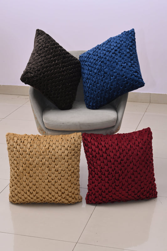Honeycomb Pattern Cushion Cover