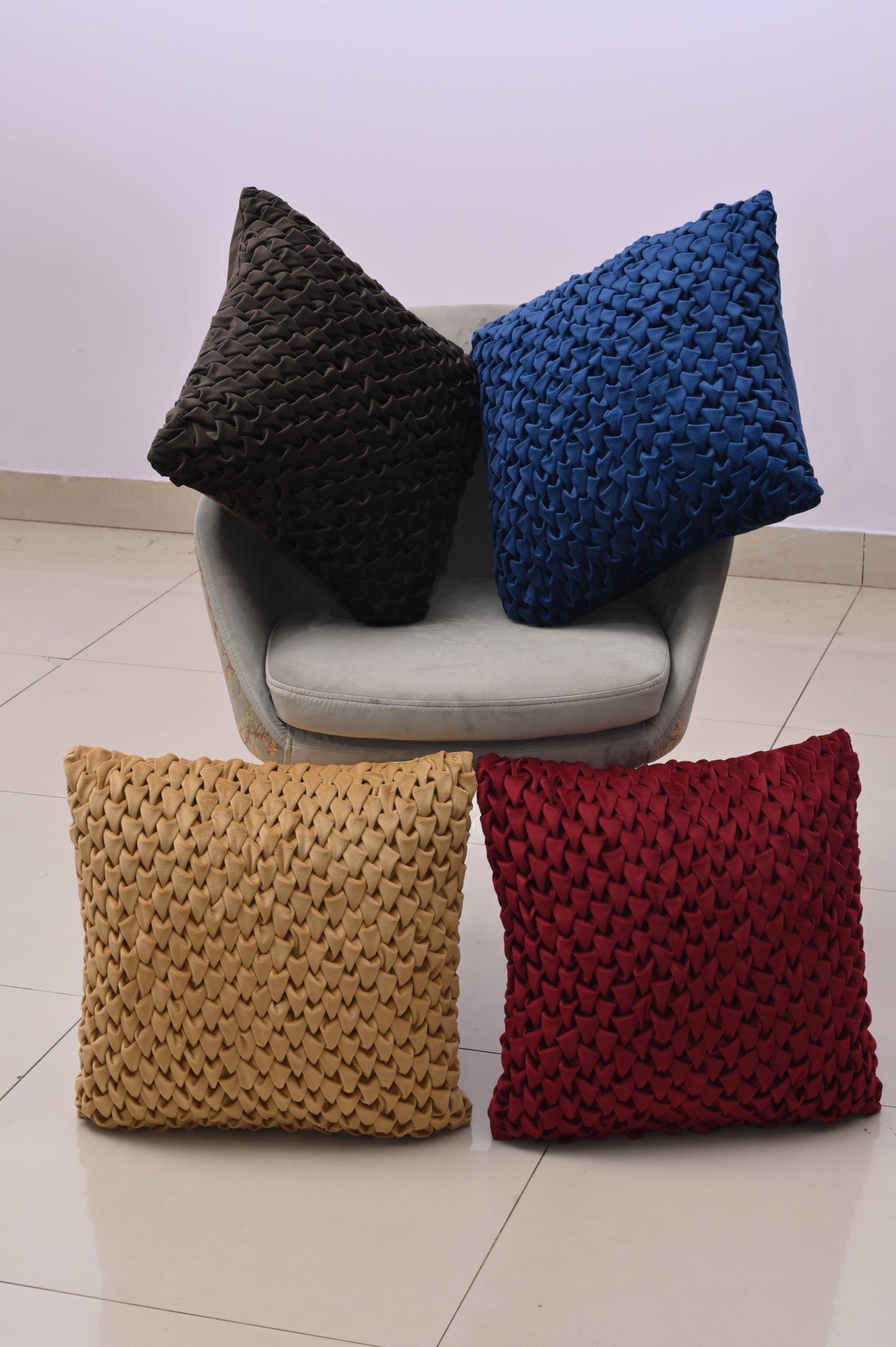 Honeycomb Pattern Cushion Cover